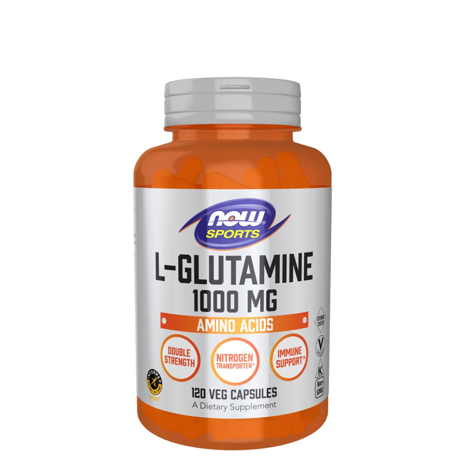 Now L-Glutamina 1000mg 120 Cápsulas