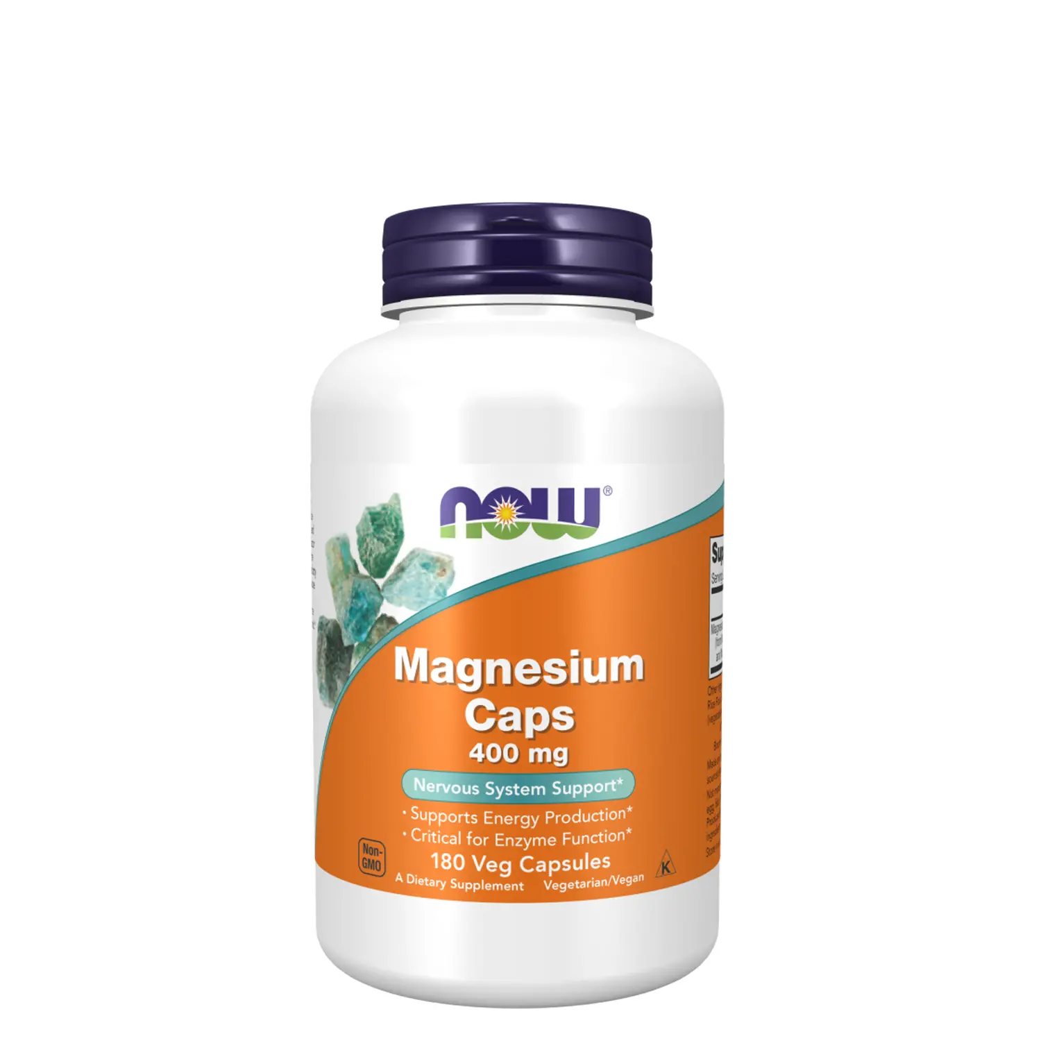 NOW Magnesium 400mg 180 Cápsulas Vegetais