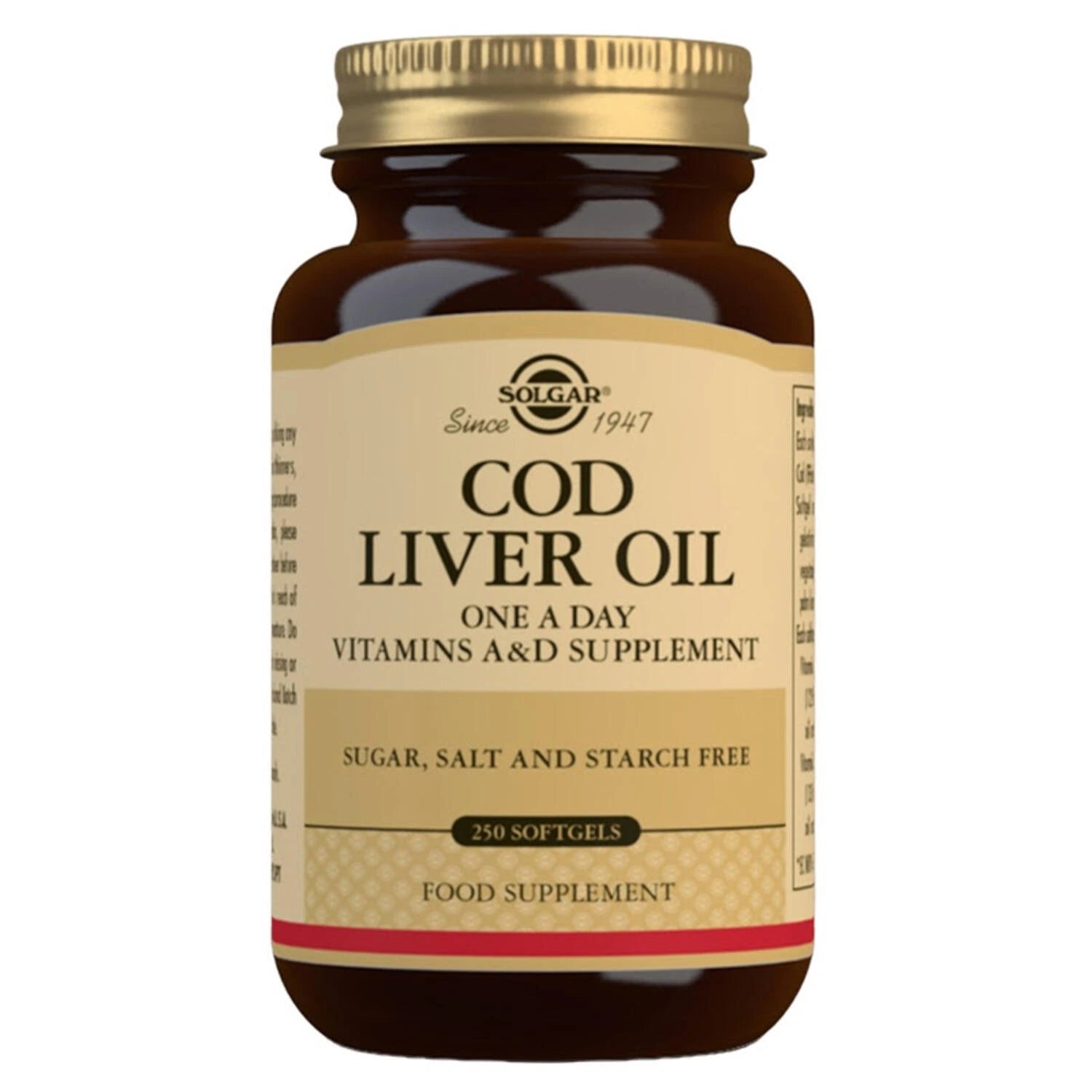 SOLGAR COD LIVER OIL (oleo figado bacalhau) 250 GELS 23