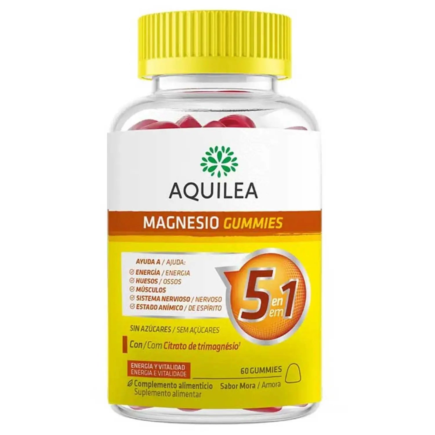 Aquilea Magnésio Sabor Amora 60 Gomas