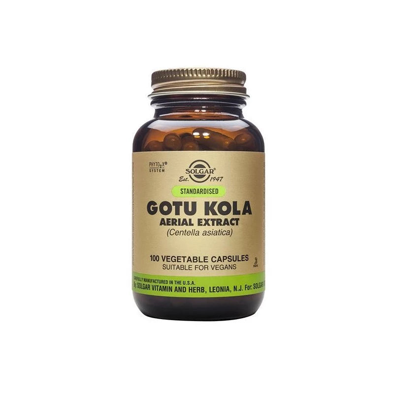 Solgar Gotu Kola Centelha Asiática 100 cápsulas