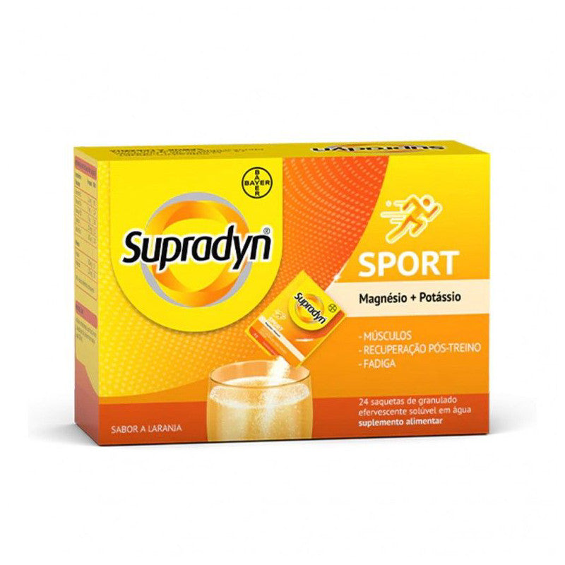 Supradyn Sport Magnésio + Potássio Saquetas x24 — Suplementação Desportiva, Suplementos
