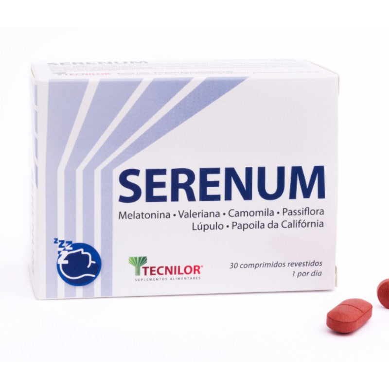 Tecnilor Serenum 30 Comprimidos — Ansiedade e Stress, Descanso e Bem-estar, Suplementos