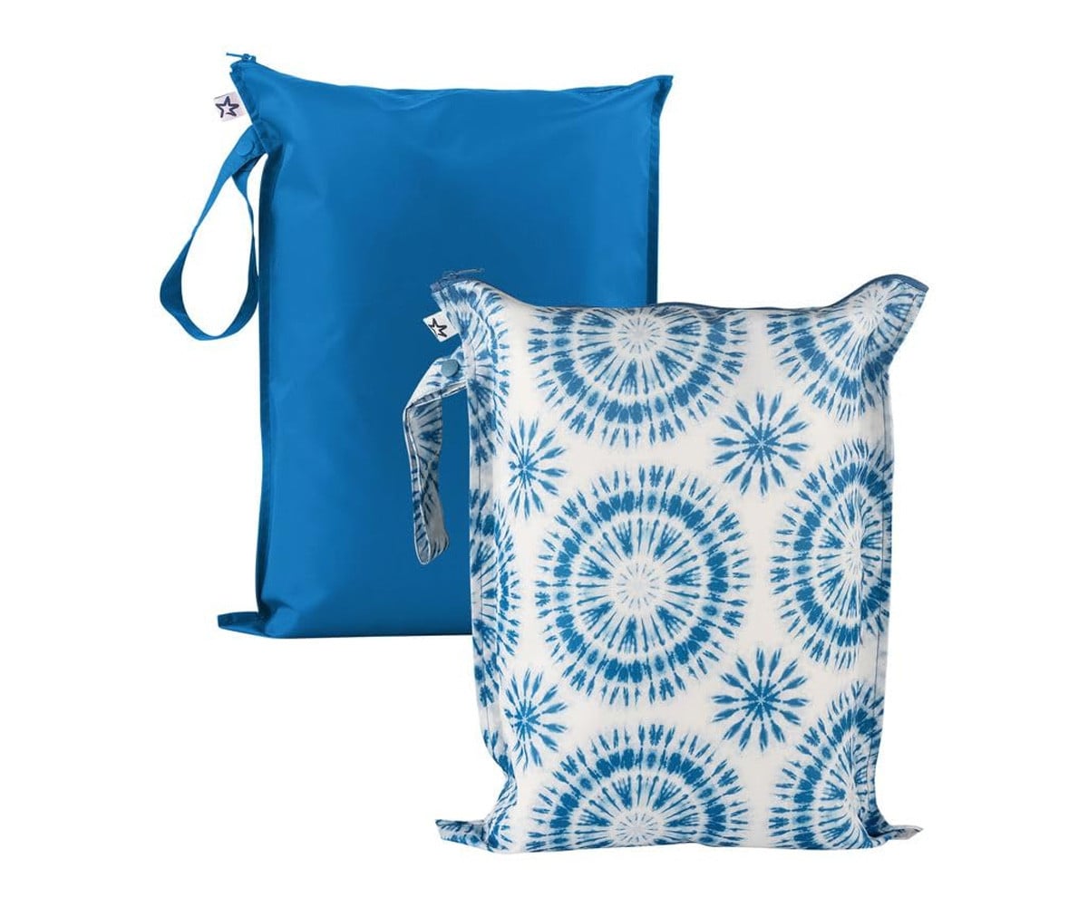 Tutete Pack Bolsas Impermeáveis Blue Tie Die 2 unidades — Acessórios Bebé, Bebé - Mamã, Passeio e Escola
