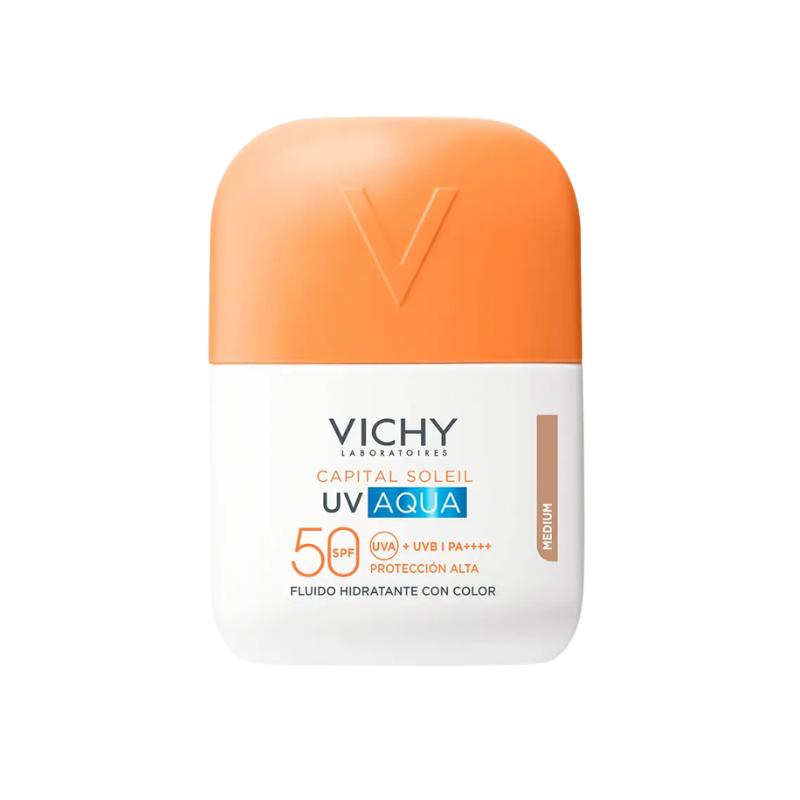 Vichy Capital Soleil UV-Aqua Fluido com Cor Médio 50ml