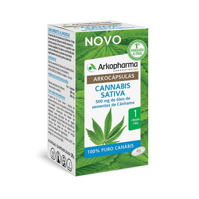 Arko cápsulas Cannabis Sativa 45 Cápsulas