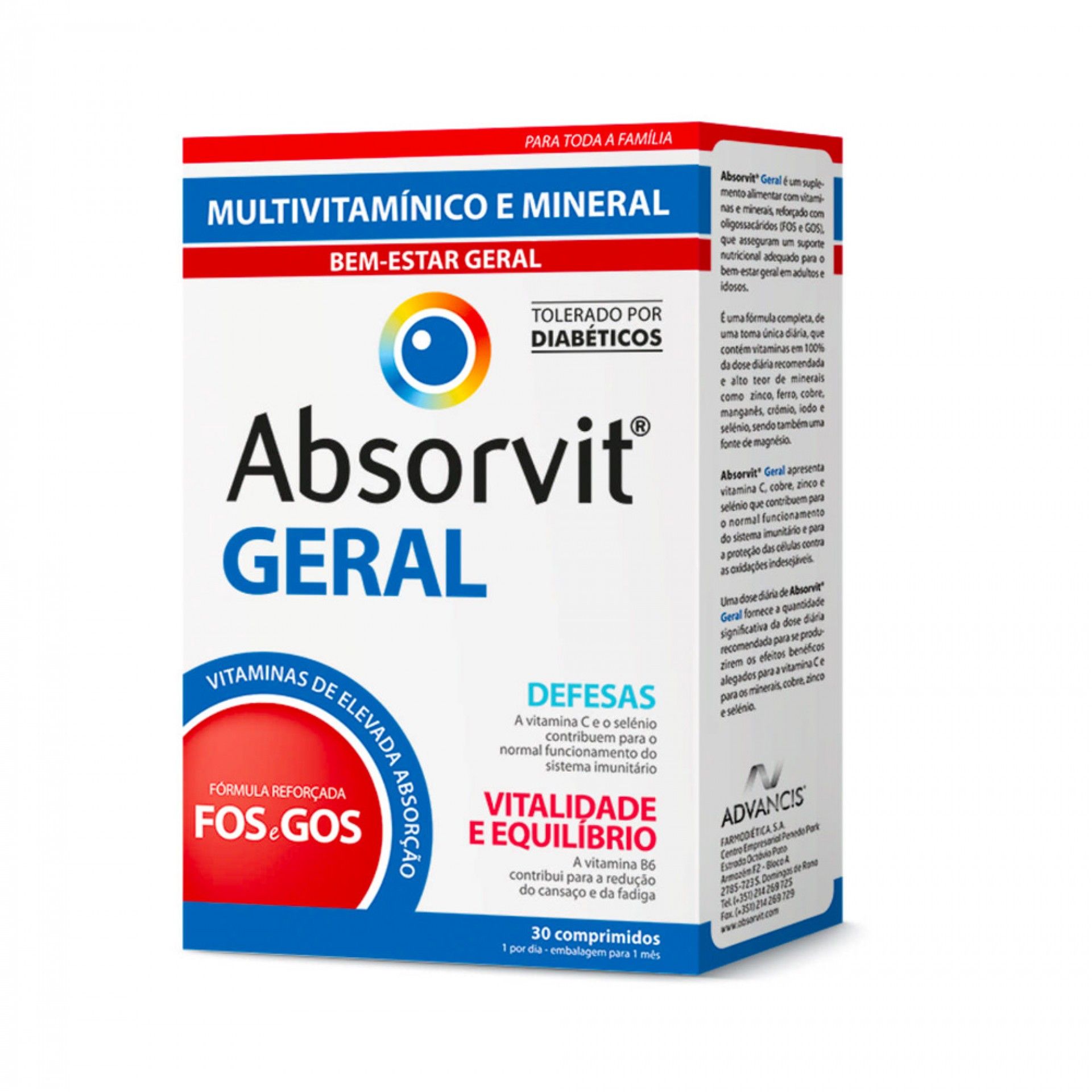 Multivitaminico Geral e Mineral 30 capsulas